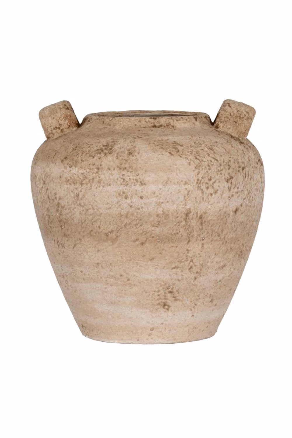 KDMD Terra Medium Ceramic Urn Vase with Handles in Brown – 2