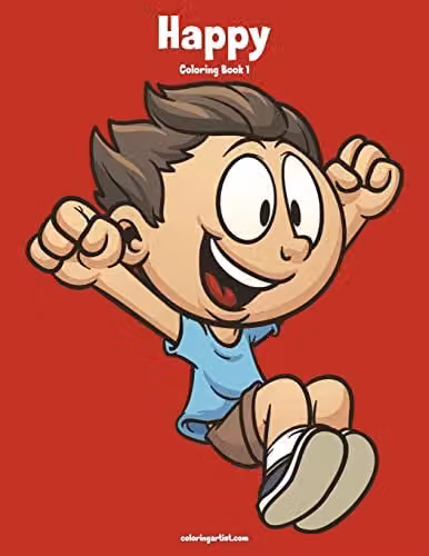 Happy Coloring Book 1: Volume 1 for Children by Createspace, Red