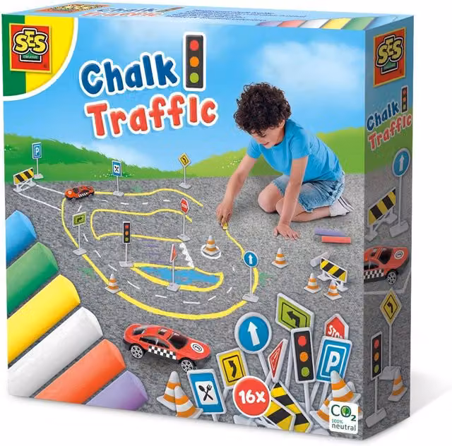 SES Playground Traffic Sidewalk Chalk in Multicolour