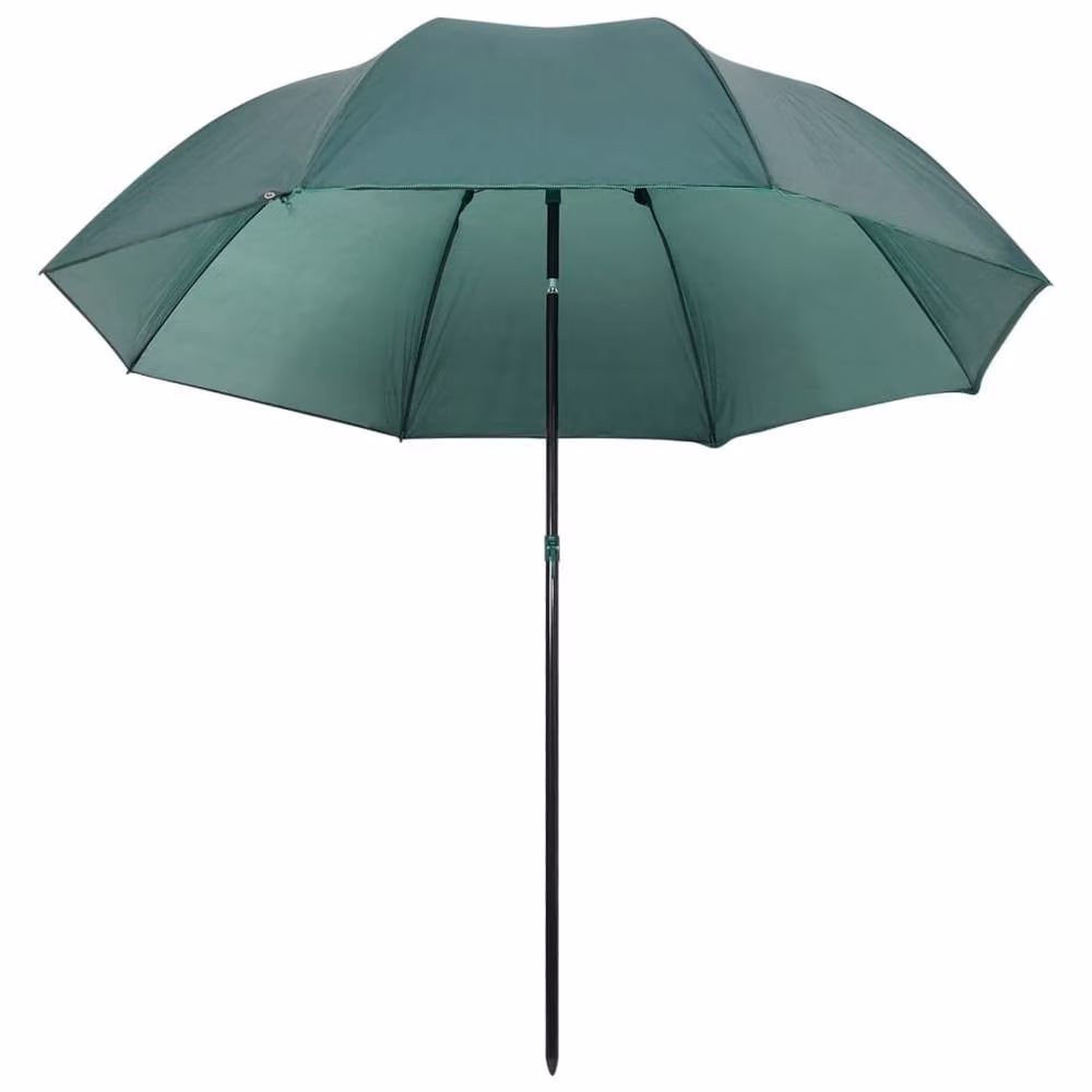 Berkfield Home Fishing Umbrella in Green, W: 220 cm, D: 193 cm – 1