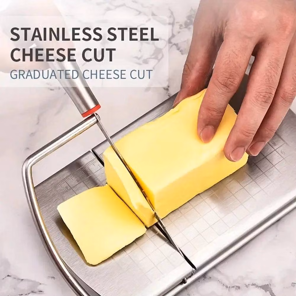 Havendro Stainless Steel Cheese Slicer with Scale in Silver – 2