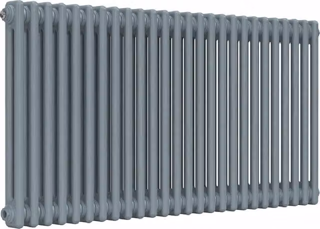 Lux Heat Horizontal Column Radiator in Pebble Grey, H: 119 cm x W: 60 cm