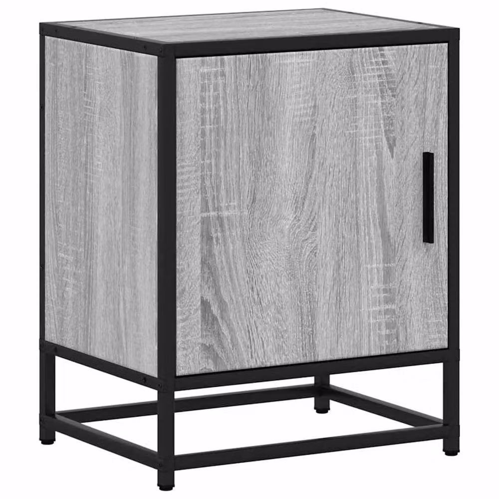 Berkfield Home Elegant Bedside Cabinet in Grey Sonoma, W/D/H: 40 x 31 x 50 cm – 3