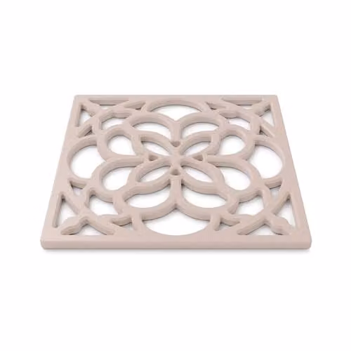 Zeal Square Silicone Non-Slip Heritage Trivet Mat in Pink, W/D/H: 18 x 18 x 1 cm – 1