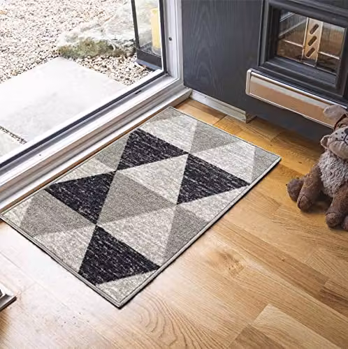Desire Rugs Grey Triangle Non-Slip Machine Washable Kitchen Floor Mat, W: 57 cm, D: 90 cm – 2
