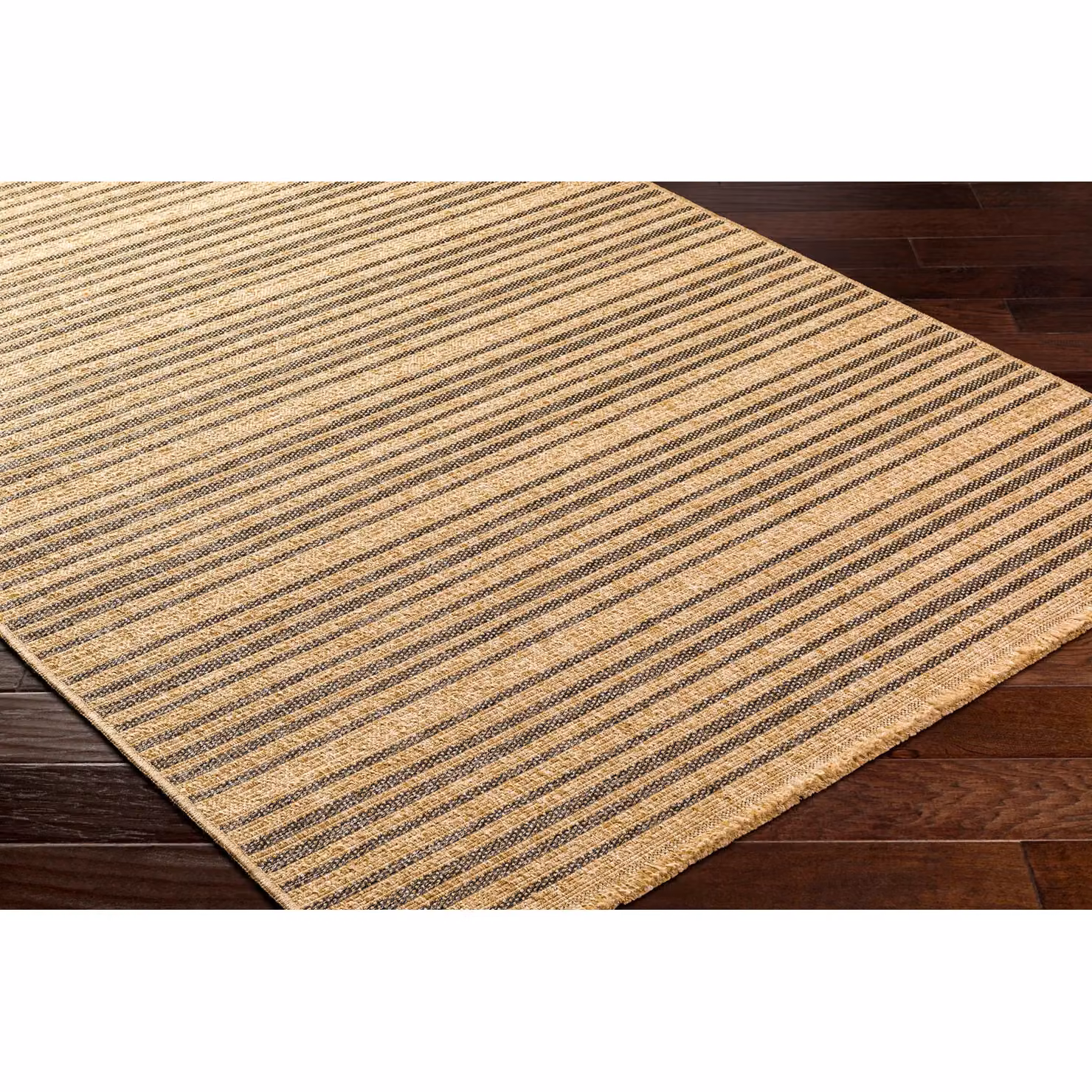 Livabliss Mirage-Cottage Jute-Look In- & Outdoor Rug in Brown, Beige and Black with Fringes, W: 200 cm, D: 275 cm – 3
