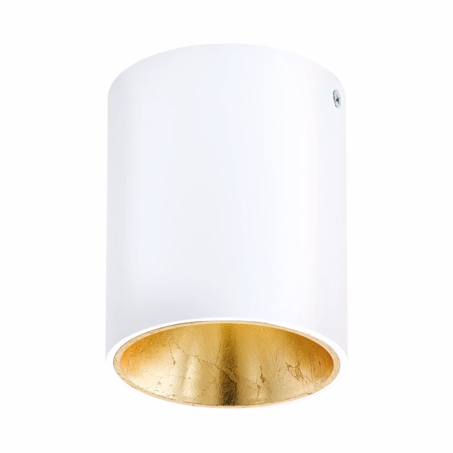 Eglo Polasso Modern Cylindrical LED Ceiling Light in White and Gold/Brass – 2