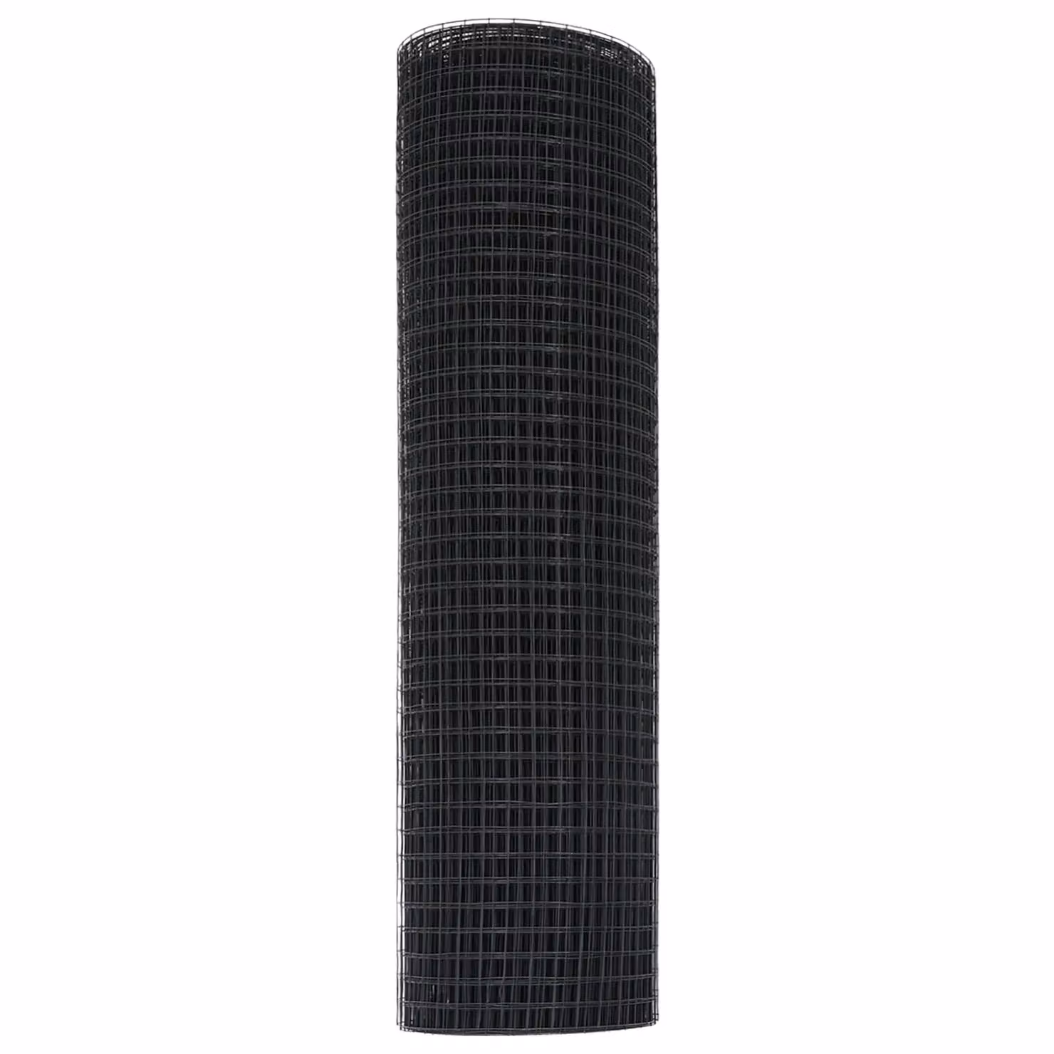 Berkfield Home Grey PVC Coated Steel Single-Bar Welded Wire Fence – 4