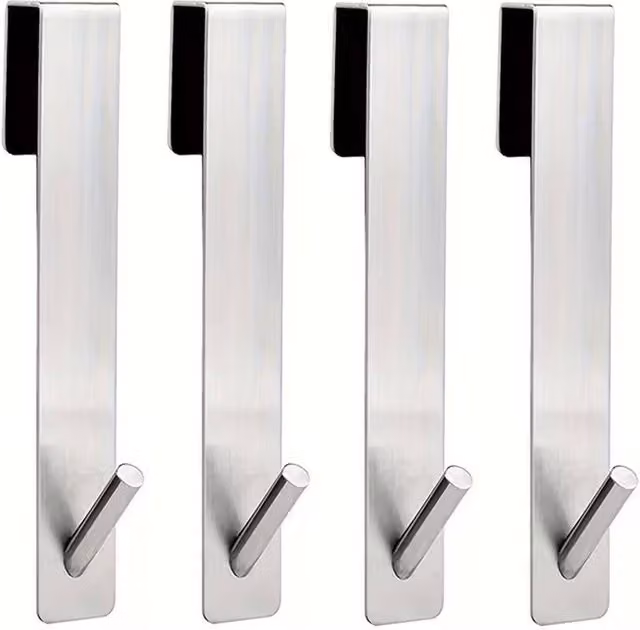 Beldray Stainless Steel Silver Shower Screen Hanging Hooks