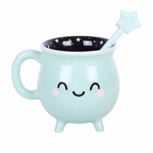 Something Different Wholesale Green Ceramic Cauldron Mug