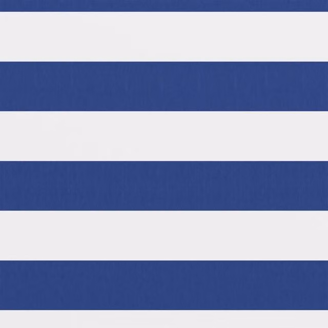 Berkfield Home Balcony Screen in White and Blue Oxford Fabric, W: 75 cm, L: 500 cm
