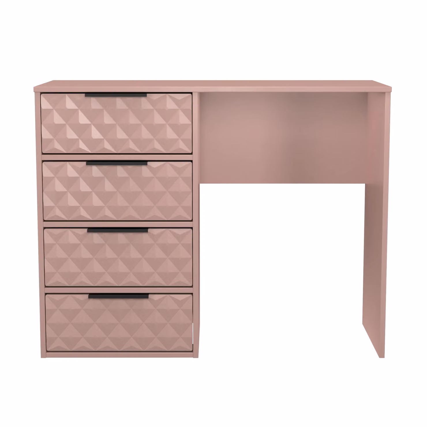 Ready Assembled 2 U Islay 4 Drawer Vanity in Dusty Pink – 2