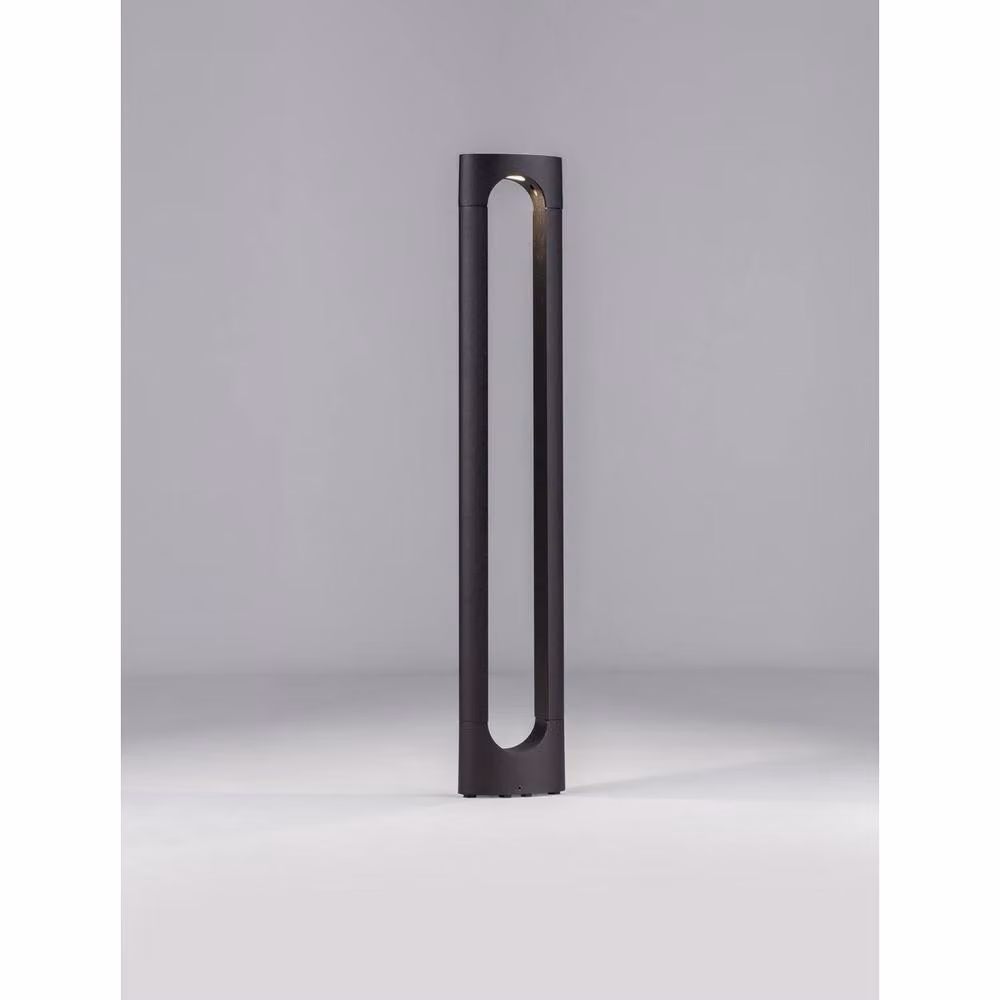 Netlighting Dira Outdoor LED Bollard in Grey, 6W, 257lm, 3000K, IP65 – 3