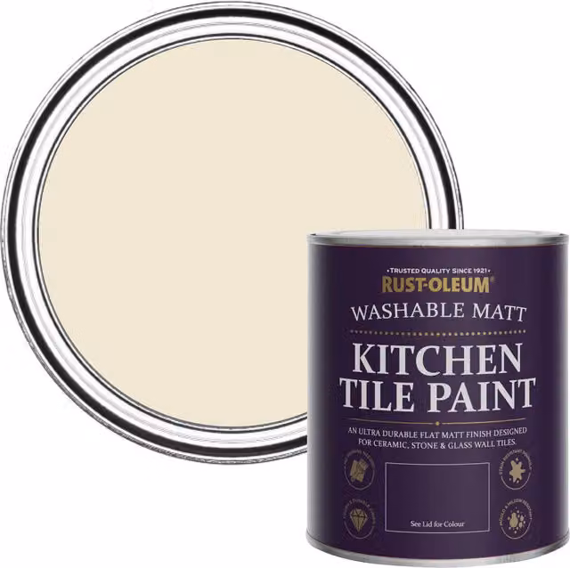 Rust-Oleum Kitchen Tile Paint in Matt Finish, Quarry Lime Beige, 0.75 l