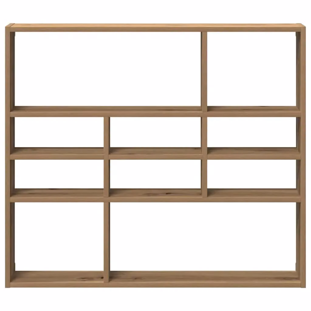 Berkfield Home Artisan Oak Wall Shelf, Brown, W: 90 cm, D: 16 cm, H: 78 cm – 3