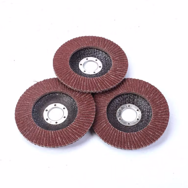 NESTLUNE 15-Piece Flap Grinding Sanding Disc Set, 115mm, Brown, 40/60/80 Grit
