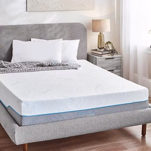 Julian Bowen Capsule Cool Hybrid Mattress with Temperature Regulation and Removable Cover, White, W/D/H: 150 x 200 x 28 cm