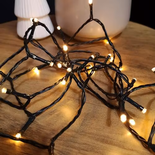 Samuel Alexander 200 LED Supabrights Indoor Outdoor Christmas Lights in Vintage Gold with Timer – 2
