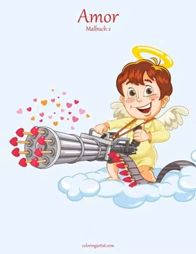 Amor-Malbuch 2: Volume 1 Colouring Book for Children by Createspace
