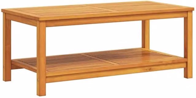 Berkfield Home Rectangular Coffee Table in Brown Solid Acacia Wood, W/D/H: 70 x 40 x 45 cm – 1