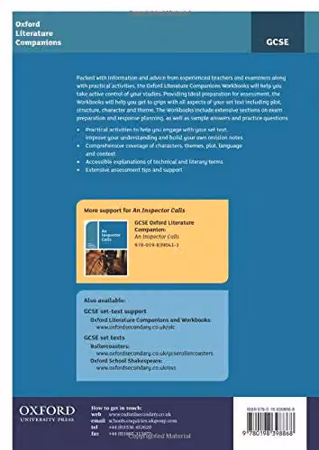 Oxford Literature Companions An Inspector Calls Workbook by Oxford University Press – 2