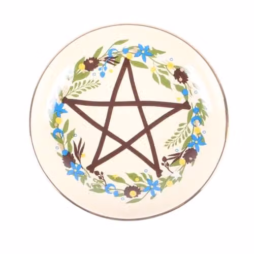 Kingsbury Gifts White Floral Ceramic Trinket Bowl – 1