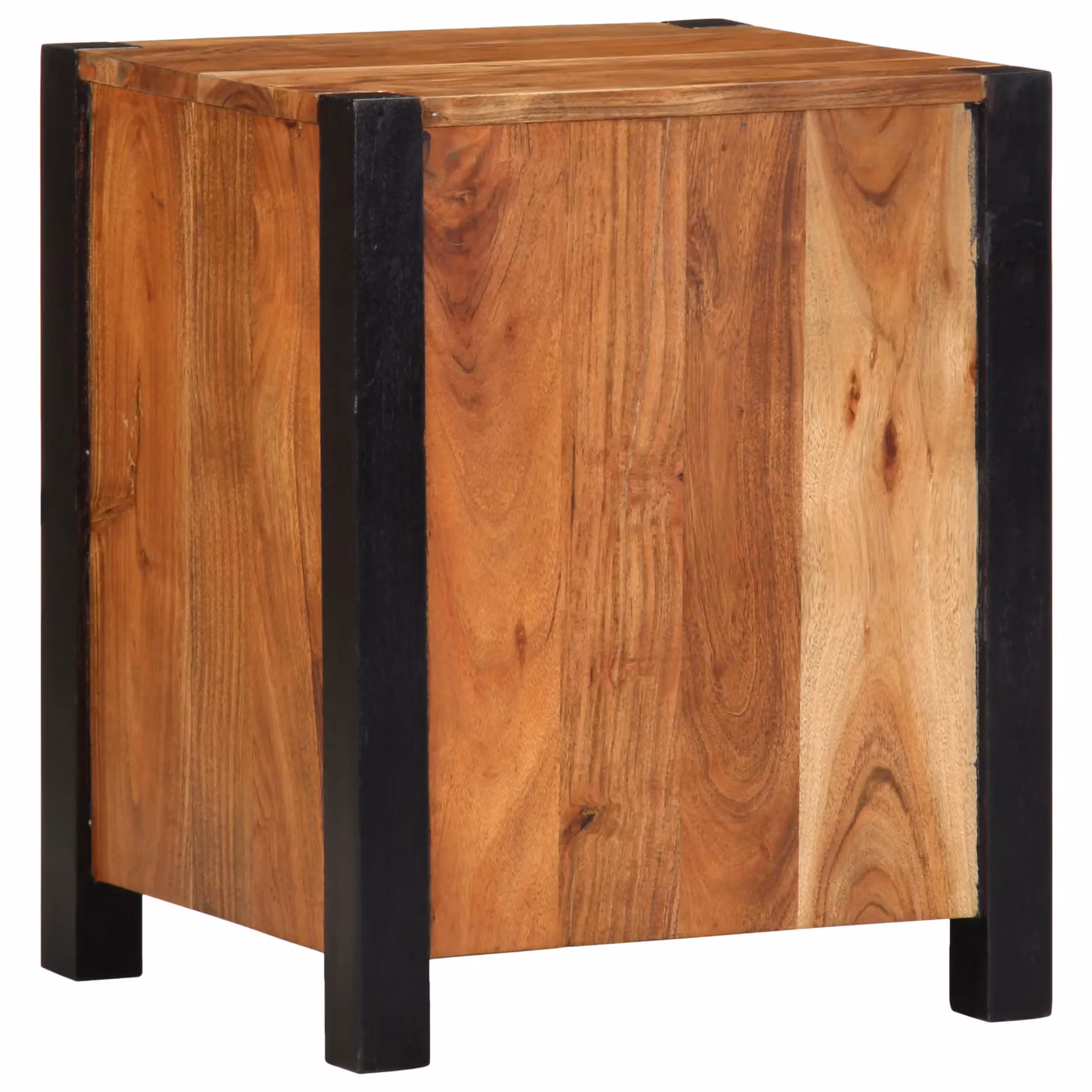 Berkfield Home Acacia Wood Bedside Cabinet in Brown, W/D/H: 40 x 35 x 50 cm – 3