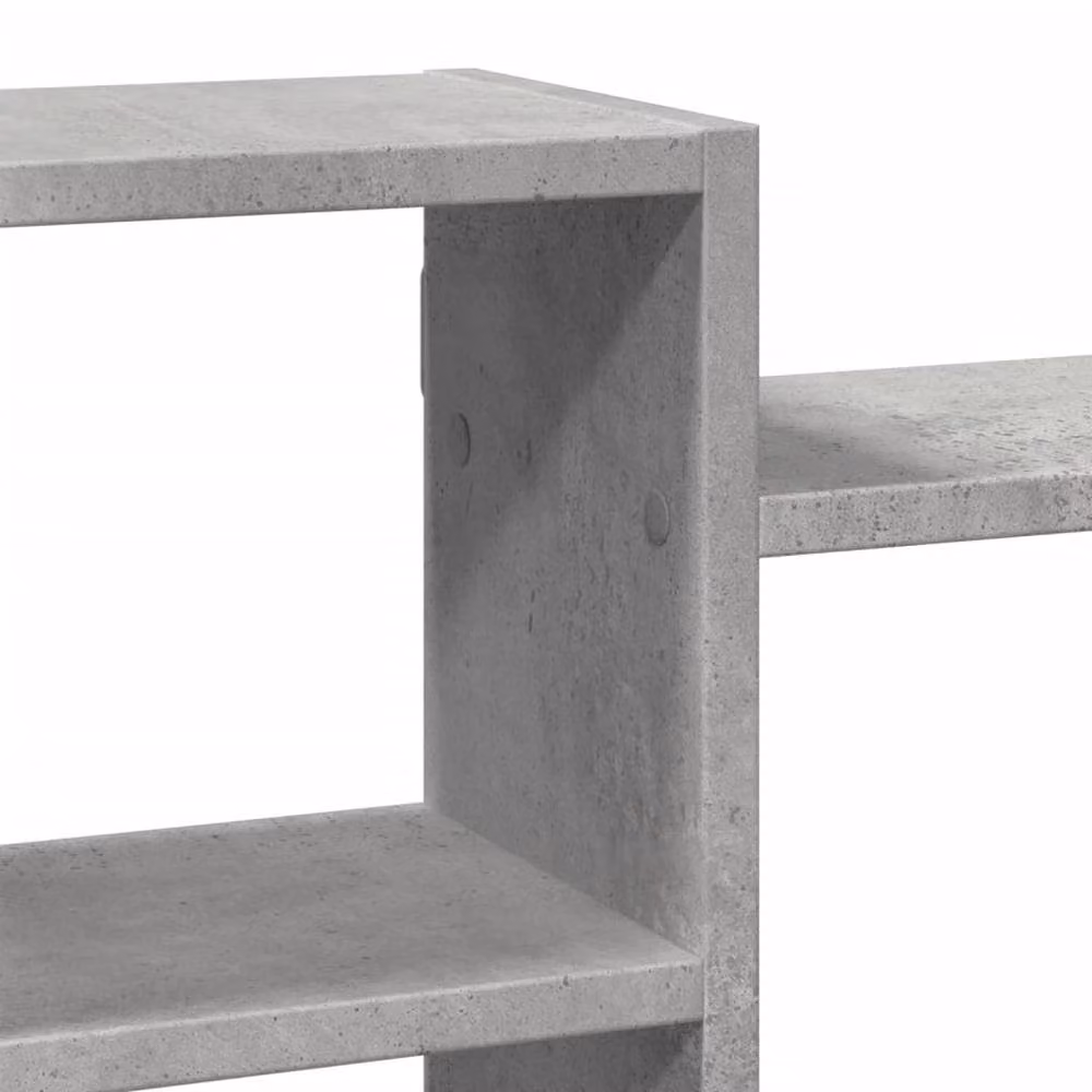 Berkfield Home Wall Mounted Concrete Grey Shelf, W/D/H: 129 x 18 x 42 cm – 4