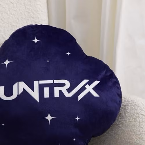 Character World K-Pop Demon Hunters Shaped Cushion, Blue and Purple, W/D/H: 40 x 40 x 40 cm – 5