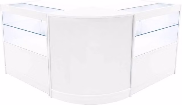 Monstershop Selene LED Shop Counter Set CM60 and 2 x C900 in White