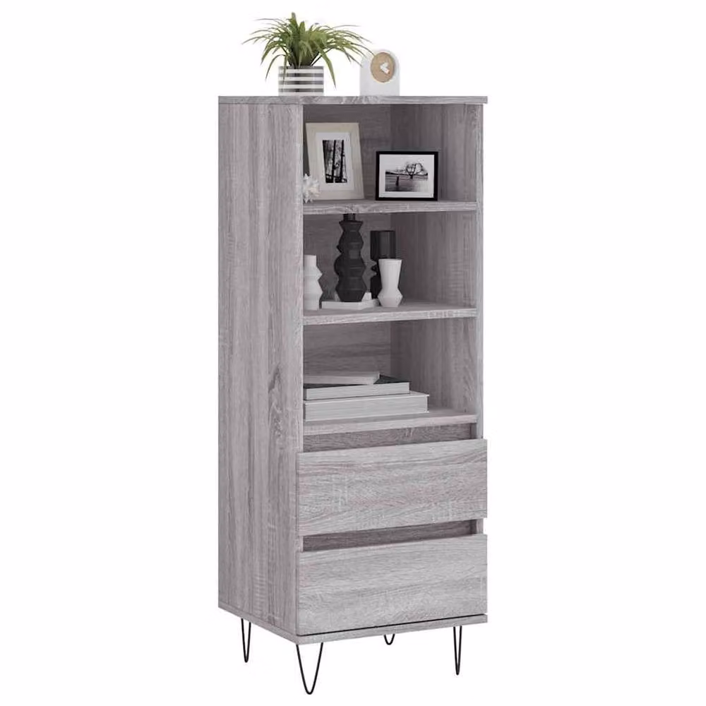 Berkfield Home Grey Sonoma Highboard W/D/H: 40 x 36 x 110 cm – 3