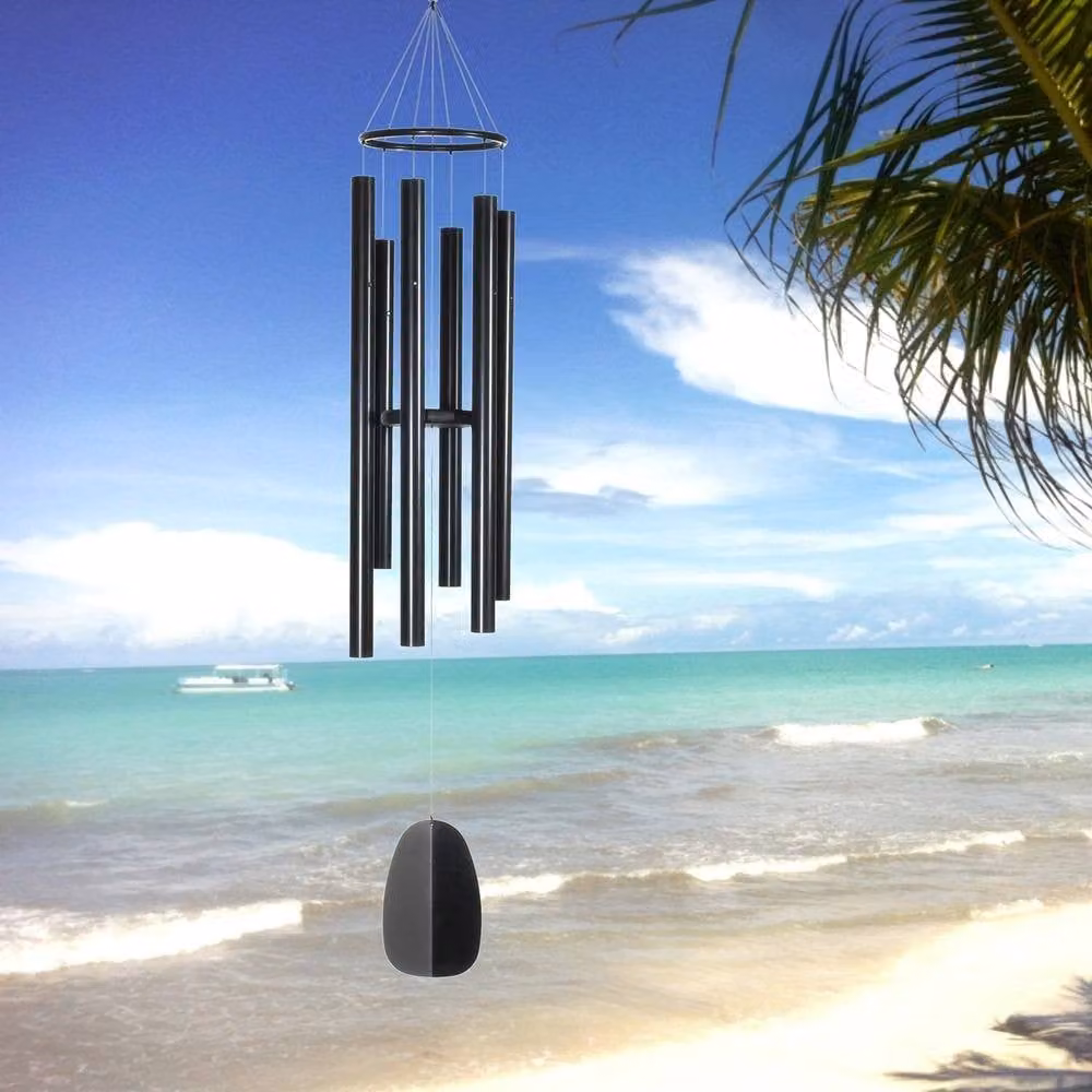 Woodstock Chimes Bells of Paradise Wind Chime, Black, Height: 137 cm – 4