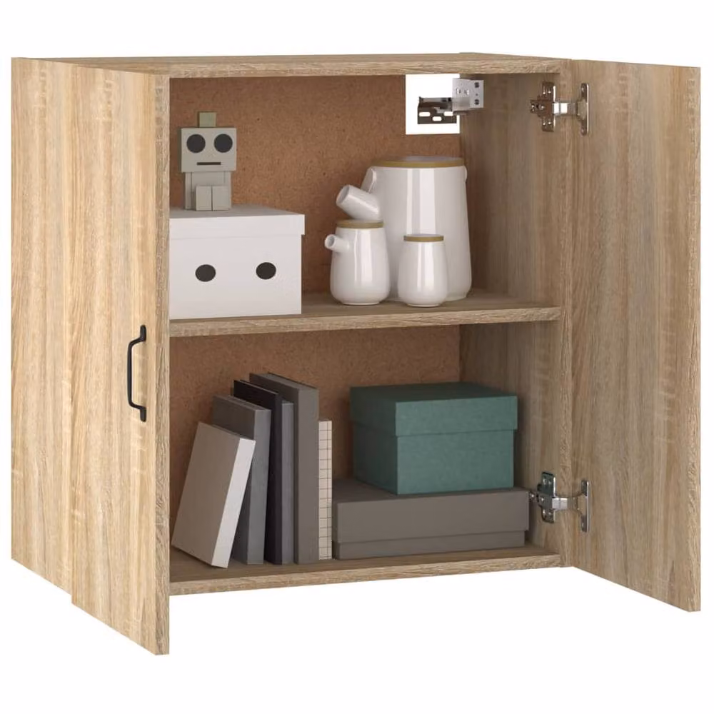 Berkfield Home Sonoma Oak Wall Cabinet in Light Brown, W/D/H: 60 x 31 x 60 cm – 2
