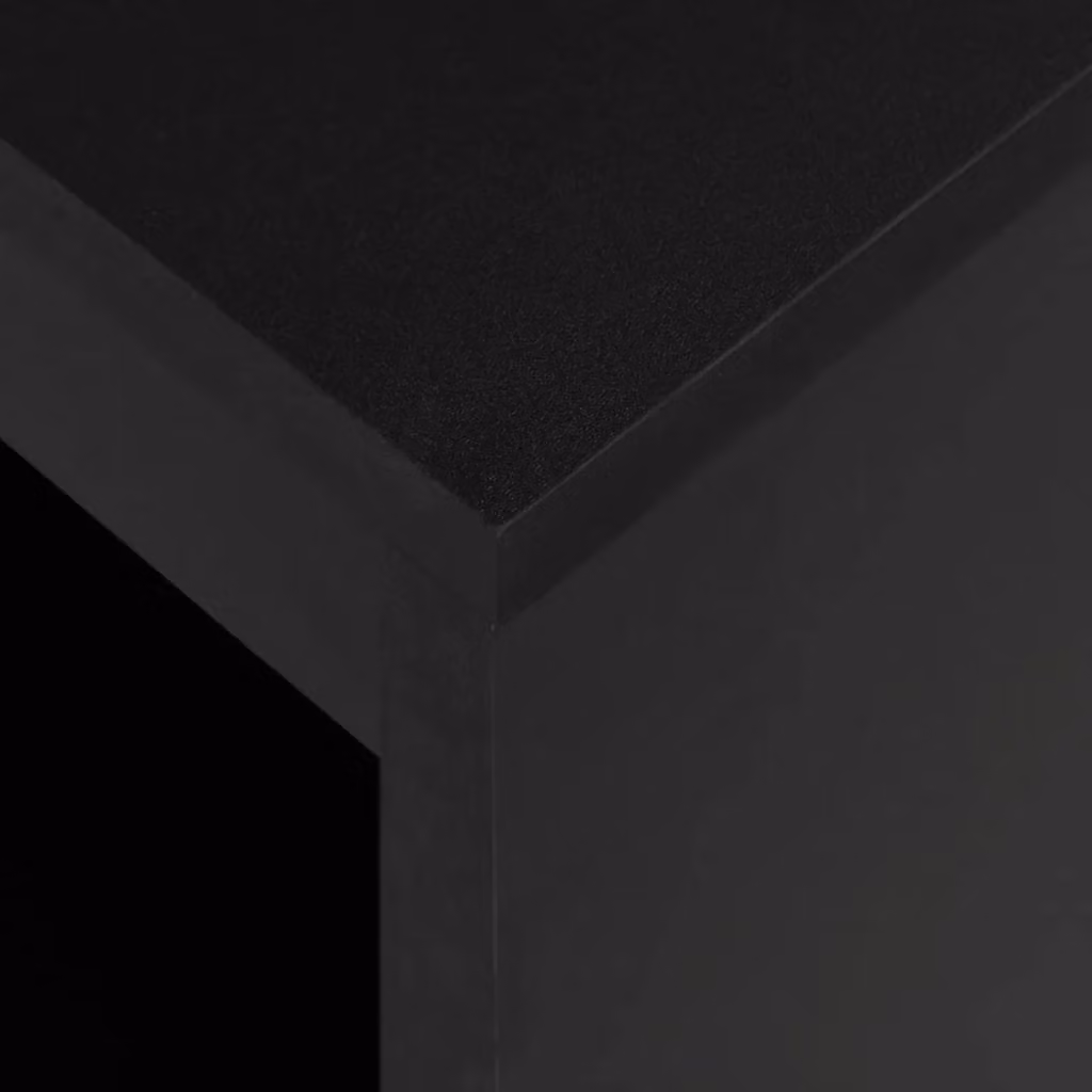Berkfield Home Modern Bar Table with Shelf in Black, W/D/H: 110 x 50 x 103 cm – 5