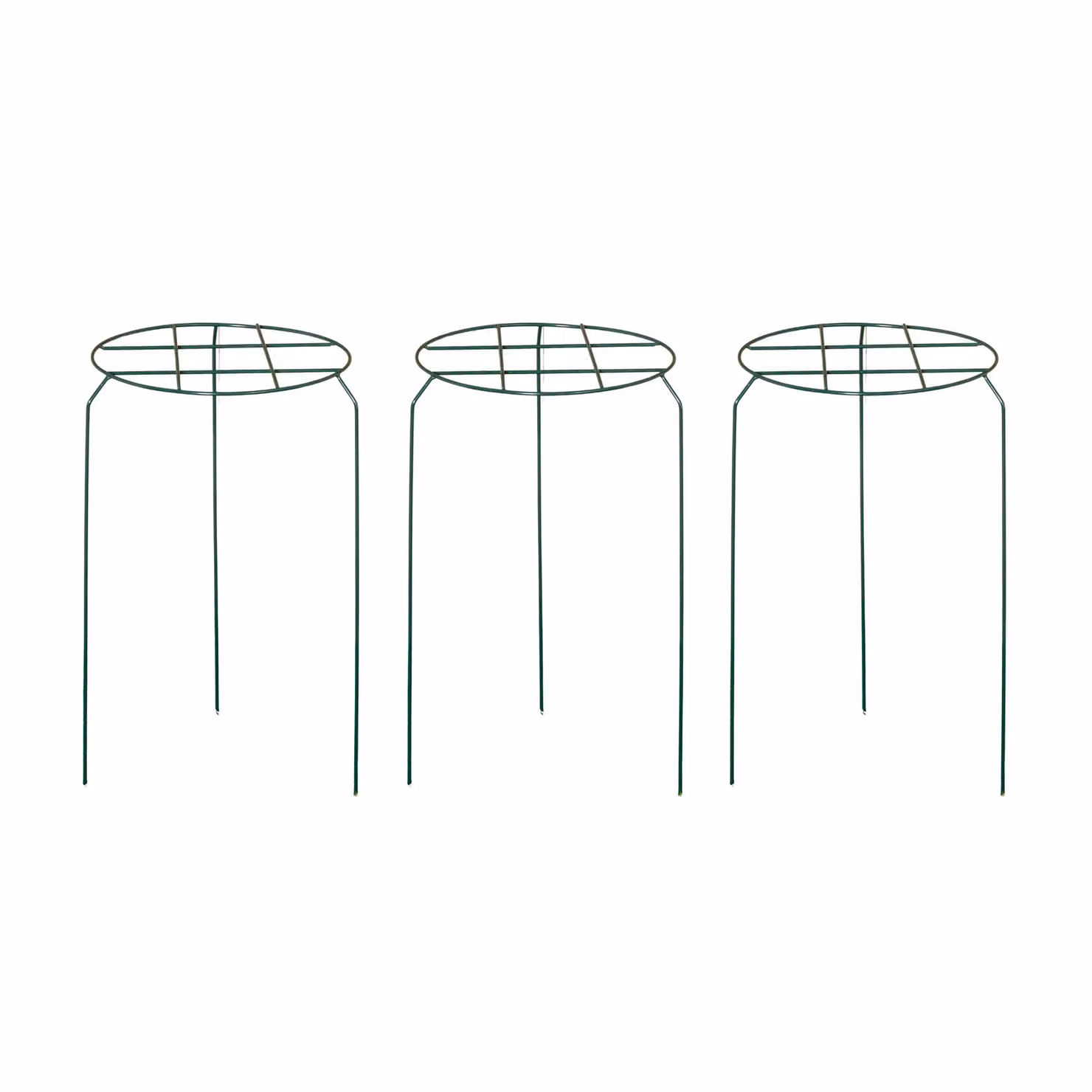 Samuel ALEXANDER Pack of 3 Green Metal Herbaceous Garden Plant Supports, W/D/H: 50 x 30 x 30 cm – 6