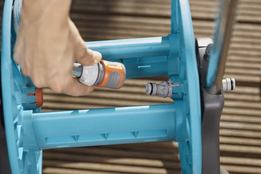 GARDENA CleverRoll S Empty Hose Trolley in Teal – 6