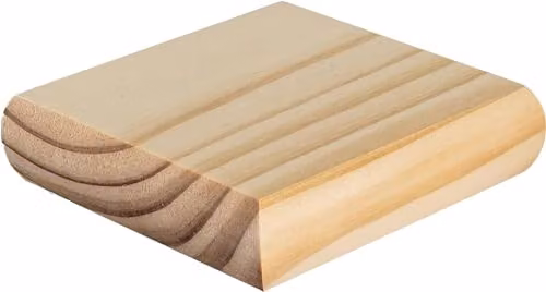 Blueprint Joinery Cambridge Clear Pine Flat Newel Cap, W/D/H: 10.2 x 10.2 x 2.7 cm, Recessed to Suit an 82mm x 82mm Newel Post