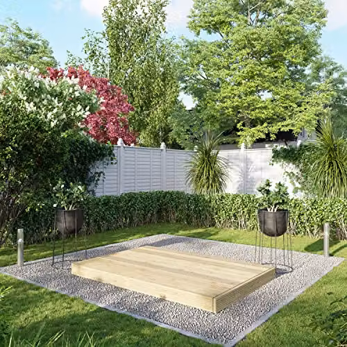 Powersheds Premium Wooden Decking Kit in Brown and Beige