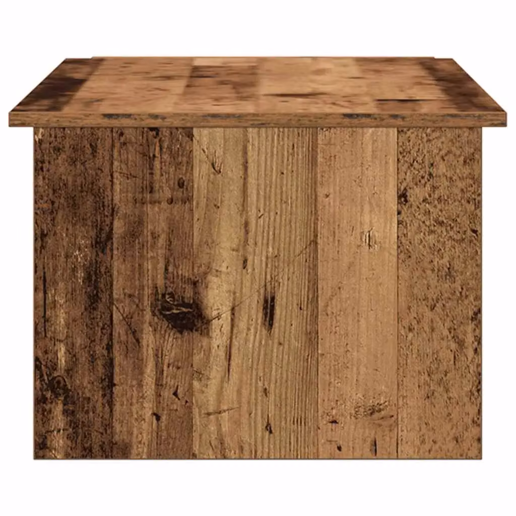 Berkfield Home Rustic Old Wood Coffee Table in Brown, W/D/H: 150 x 50 x 35 cm – 3