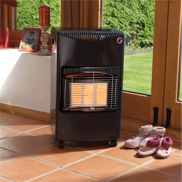 Livingandhome Portable Winter Patio Gas Heater, Black