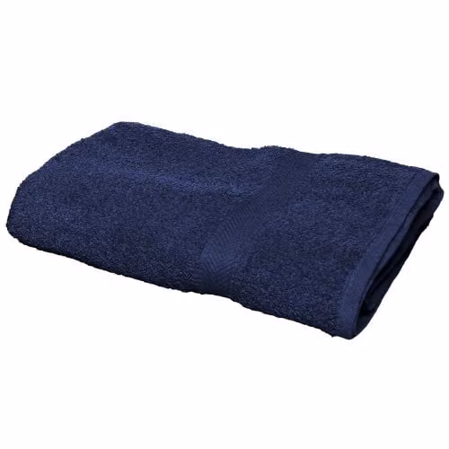 Towel City Luxury Range 550 GSM Cotton Terry Bath Sheet in Blue, W: 100 cm, L: 150 cm – 1