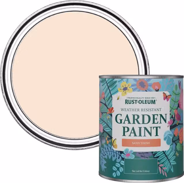 Rust-Oleum Garden Paint in Satin Gloss Finish, Pink, 0.75 l