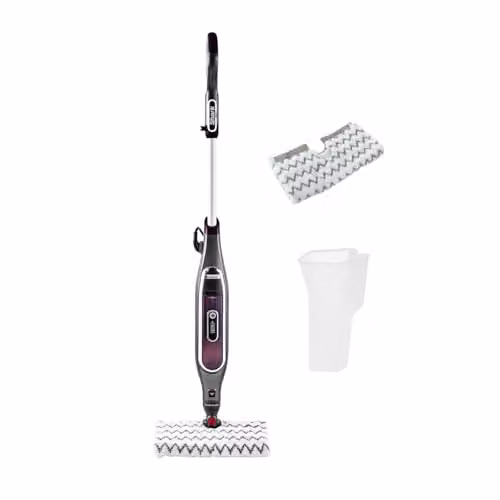 Shark Klik n' Flip Automatic Steam Mop for Hard Floors, Grey and Red