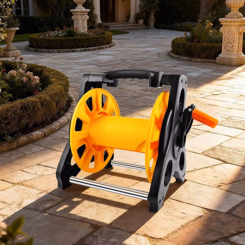 FLAVORA Manual Hose Reel in Yellow and Multicolour – 3