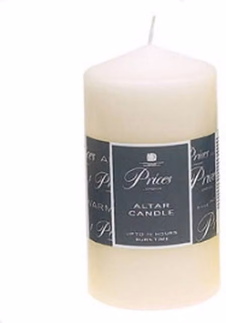 Prices Candles White Altar Candle, Height: 15 cm