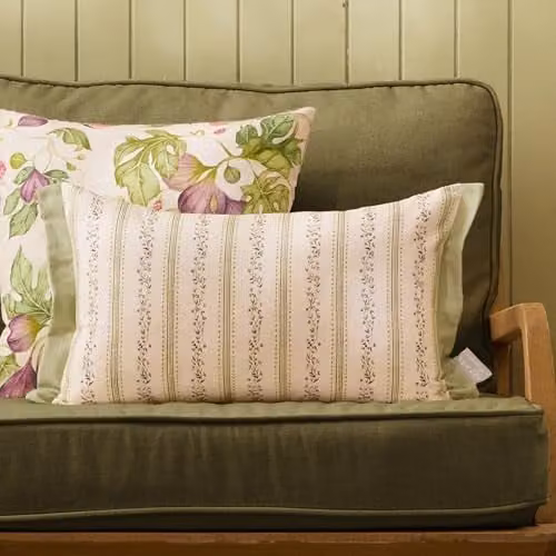 Voyage Maison Primavera Floral Cotton Feather Filled Cushion, Multicolour, W: 50 cm, H: 30 cm – 3