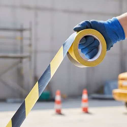 Orsina Yellow and Black Plastic Barrier Tape – 4