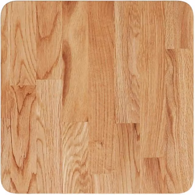Berkfield Home Square Table Top Light Brown Treated Solid Oak Wood W/D/H: 40 x 40 x 4 cm – 1