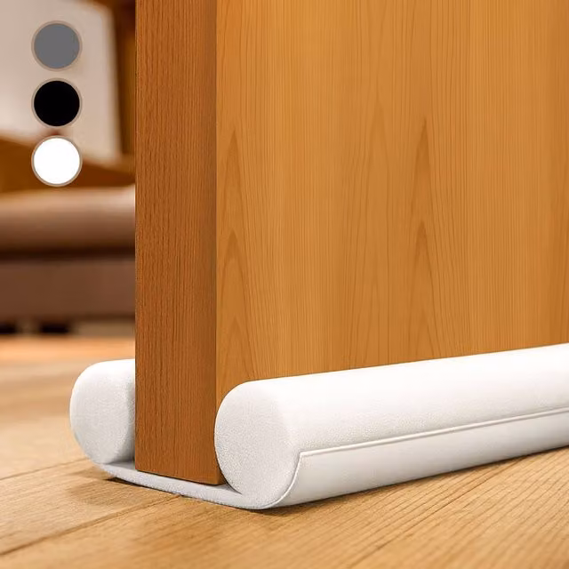 Volila Double Sided Door Draught Excluder, White
