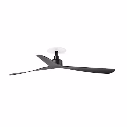 Faro Barcelona Rocker Recessed Ceiling Fan, Black, 132 cm